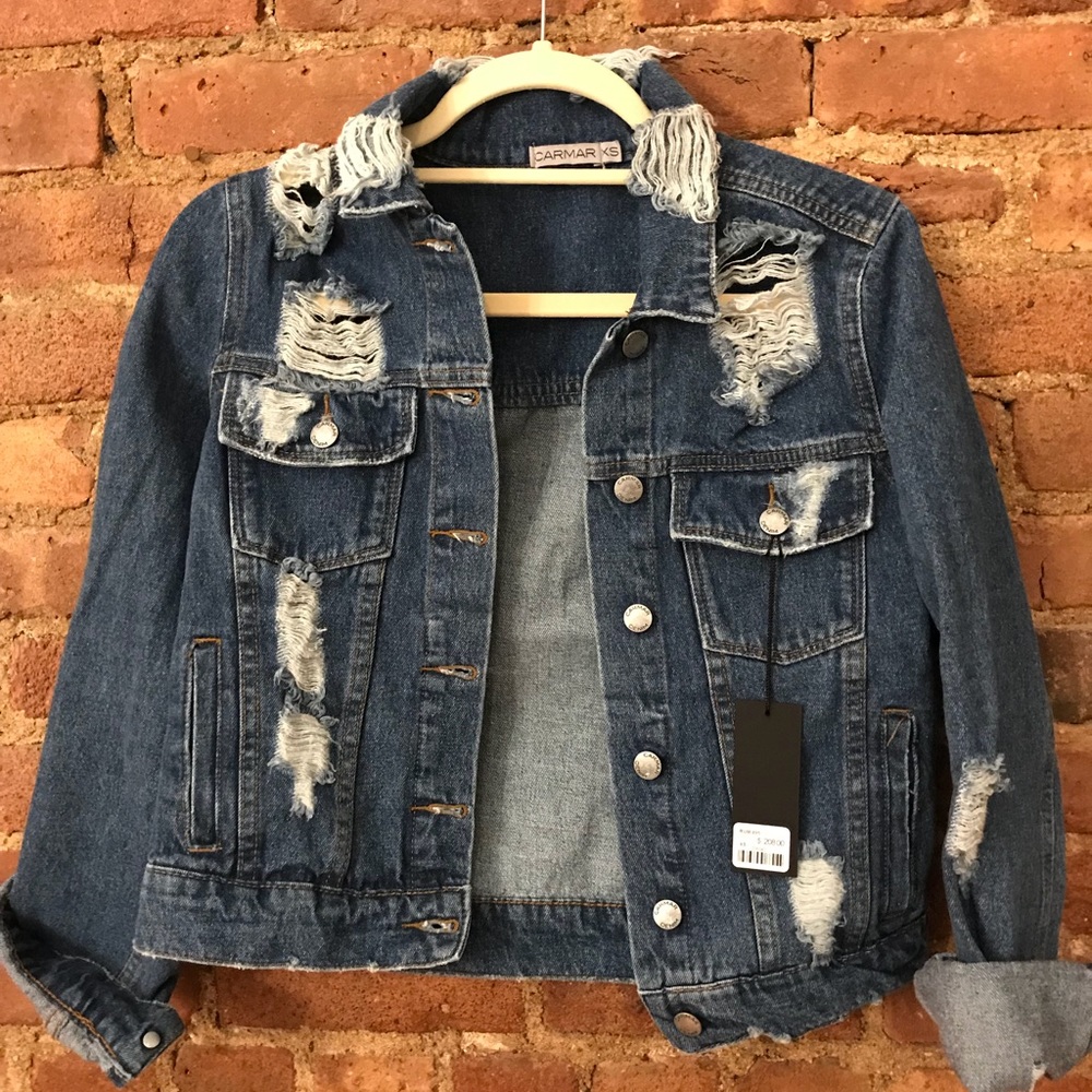 CarMar Ripped Denim Jacket